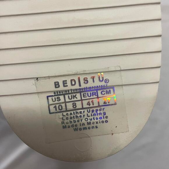 Bed|Stu Hermione Distressed Leather Sneakers- Nectar Lux Women’s 10 / Men’s 8.5 - Picture 8 of 8